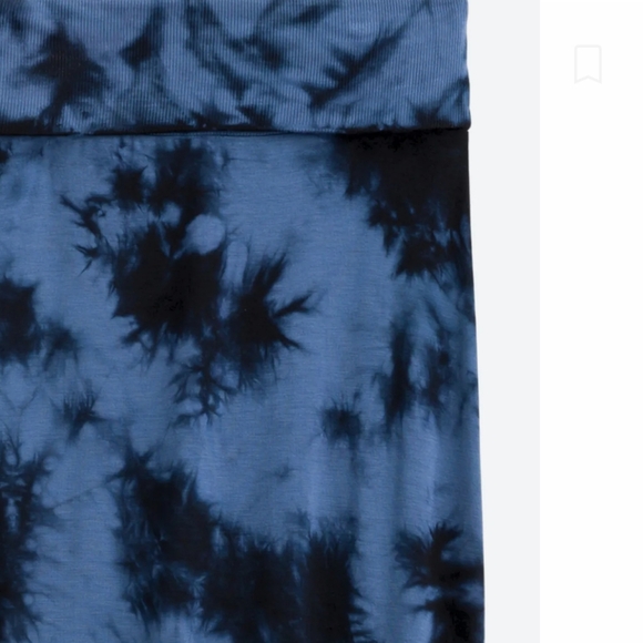 NWOT-SPLENDID Zarah Maxi Blue and Black  Skirt - Picture 3 of 10